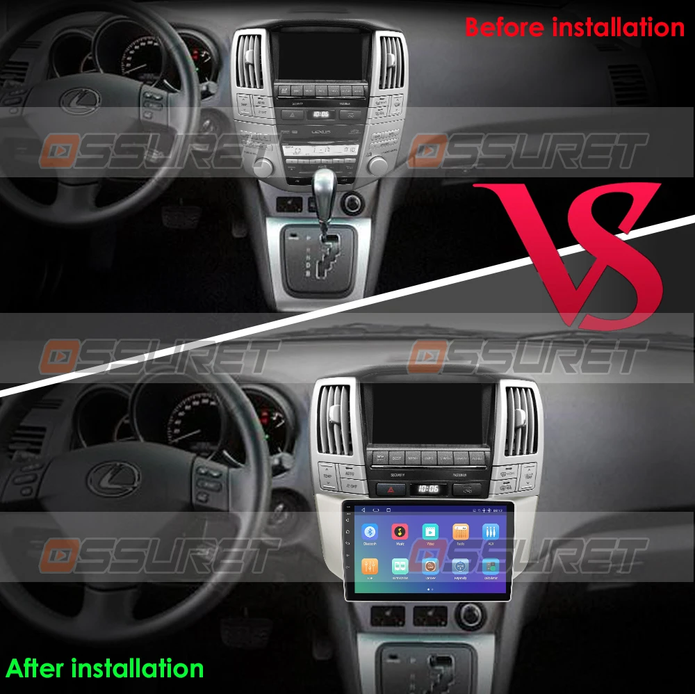 Carplay 4G 64G Plus For Lexus RX330 RX350 RX400H For Toyota Harrier 2003 -2009 Car Radio Player Navigation No 2din 2 din DVD GPS