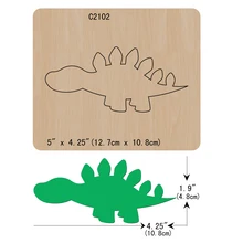 Динозавр деревянные штампы скрапбукинга C2102 резки