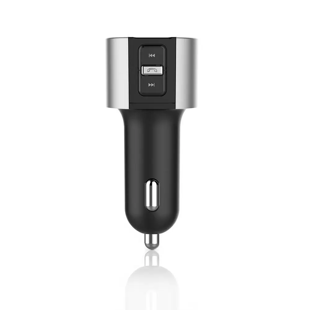 Bluetooth 4,2 беспроводное автомобильное зарядное устройство Hands-free fm-передатчик MP3-плеер lcd двойное USB зарядное устройство Hands Free для мобильных телефонов планшет