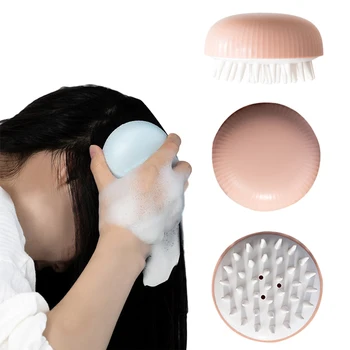 

Comb Handheld Silicone Scalp Shampoo Massage Brush Hair Washing Combs Air Cushion Comb Anti-dandruff Hair Brush for Head Spa