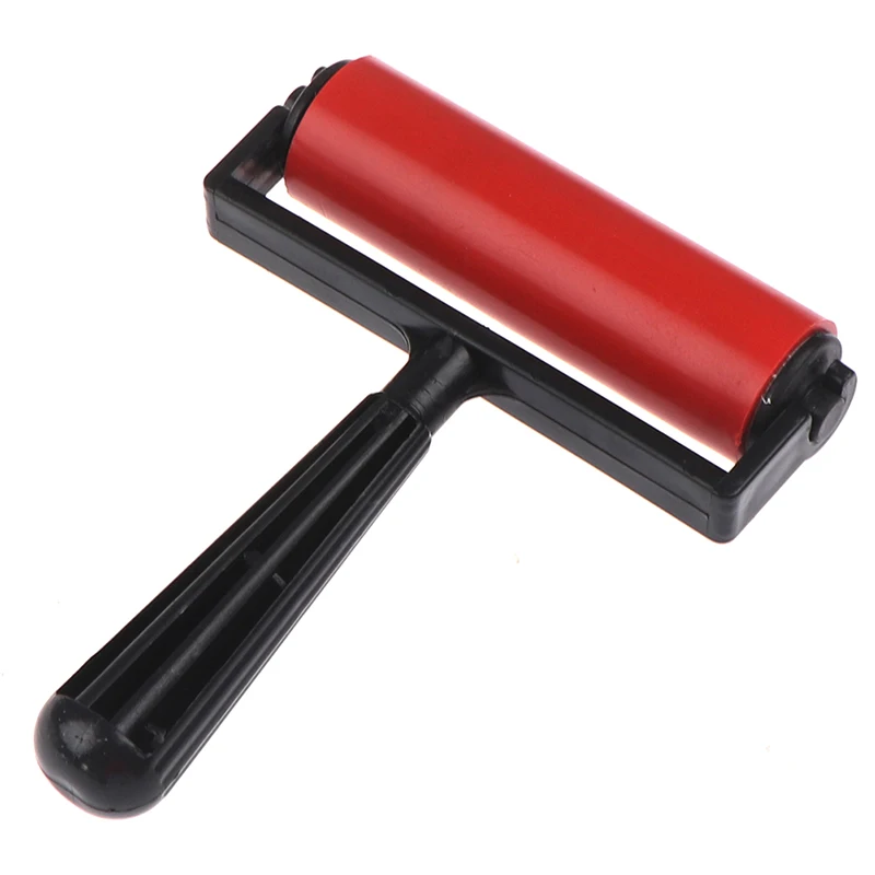 Rodillo de pintura de diamante, cepillo de goma de 10cm, cepillo de pintura de diamante, herramientas de dibujo de arte artesanal para bricolaje, 1 ud.