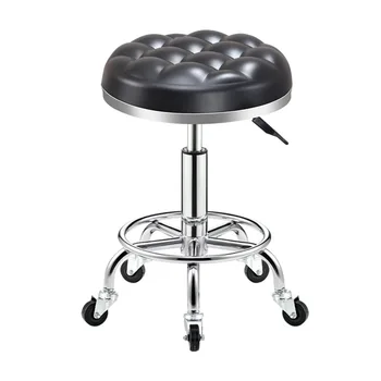 

Simple and Comfortable Bar Stool Lifting Rotary Bar Chair Laboratory Beauty Salon Office High Stool