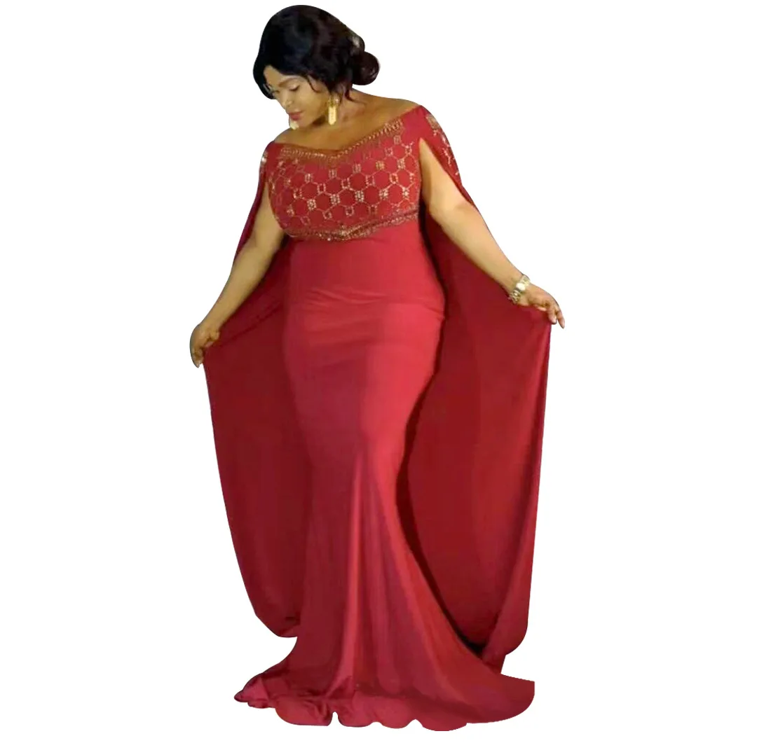 Африканские платья для женщин сексуальный плащ женские вечерние платья Дашики камень леди длинные халаты платье