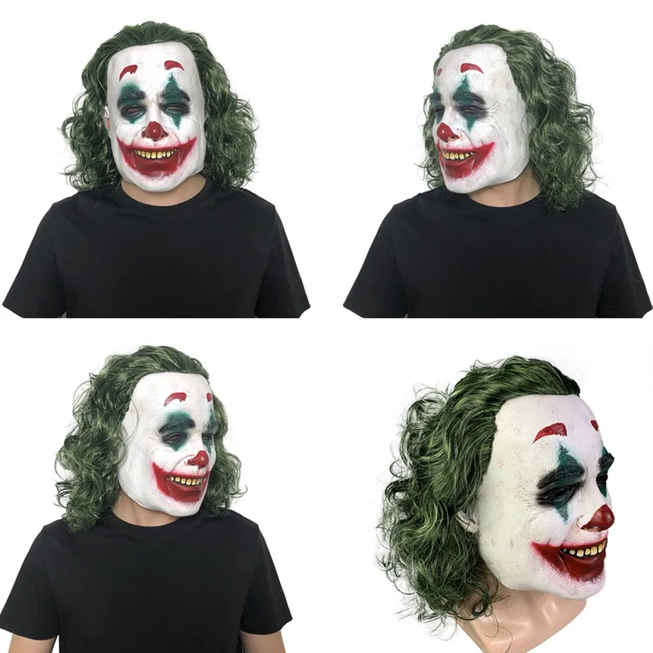 

2019 Movie Joker Mask Latex Clown Mask Halloween Cosplay Masks Props