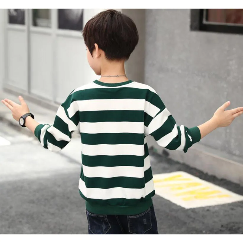 Зимняя одежда с длинными рукавами для мальчиков детская бархатная футболка детские весенние теплые футболки с круглым вырезом и плюшевой подкладкой От 4 до 13 лет Спортивная одежда для подростков