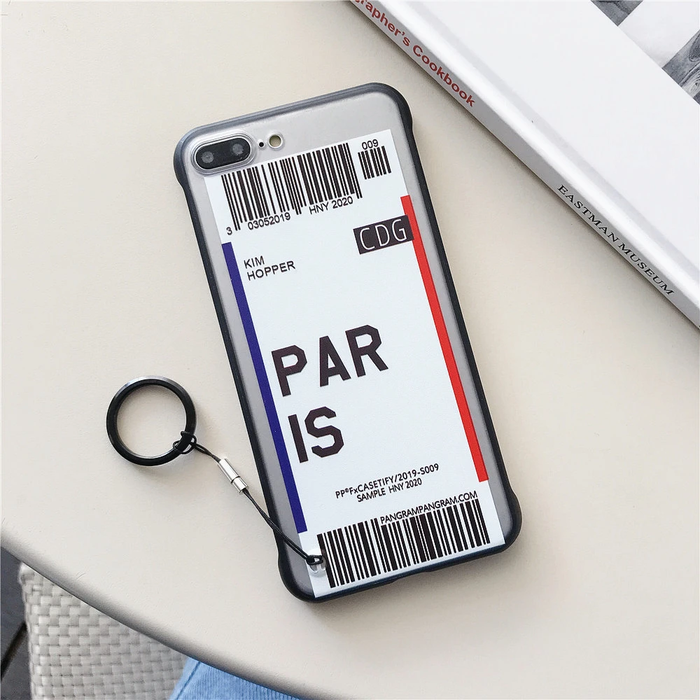 Ins US City Label Bar code Phone Case For iPhone 11 Pro Xs MAX XR X 6 s 7 8 plus Simple letter new York Clear silicon Cover Capa - Цвет: 9