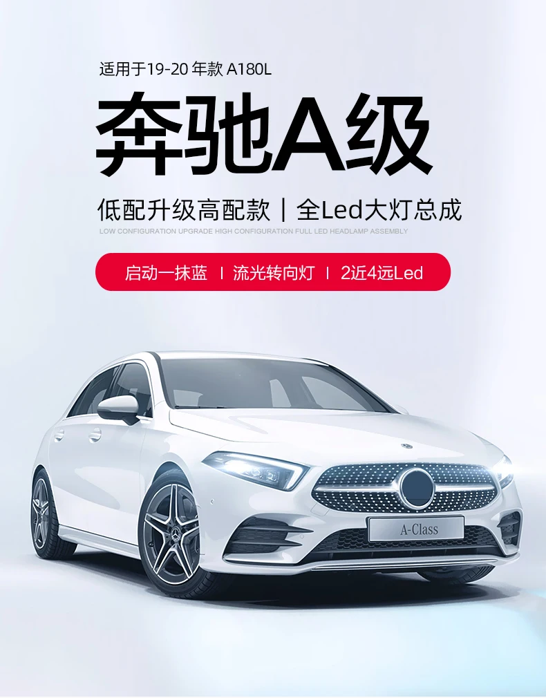 2 шт.~ 2021y автомобильный bupmer головной светильник для Mercedes Benz W177 головной светильник A180 A200 автомобильные аксессуары светодиодный DRL Противотуманные фары для W177 фары