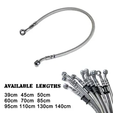 Oil-Hose Brake-Line Braided Moto Motorcycle-Brake Freno Latiguillo 39cm-140cm Stainless-Steel