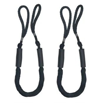 

Bungee Dock Line Rope Accessories 3.5-5.5 ft Equipment Loop Anchor 2pcs Black