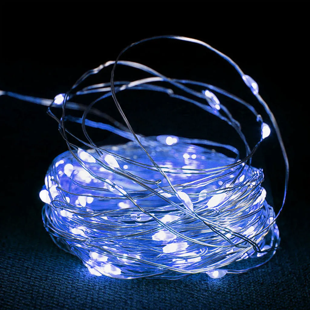 Solar Lights Led String Light Led Garland Warm Blue Festival Wedding Party Decoration Fairy Light Outdoor Decoration d3
