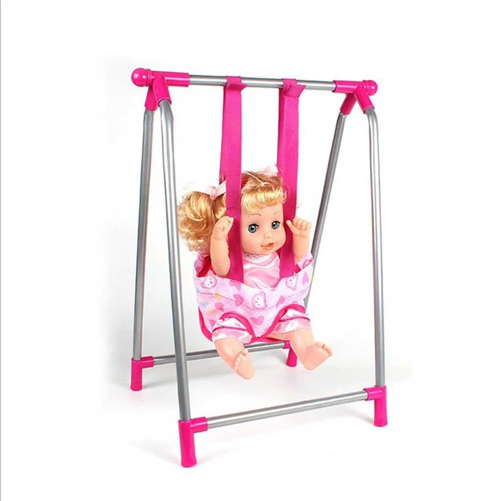 Reborn Doll Baby Toddler Furniture Toy Playset – ABS Plastic Cradle Swing – Nursery Room Decor