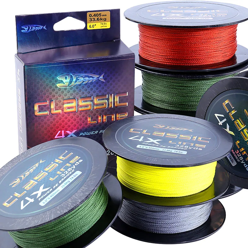 

Sougayilang 300M PE Braided Fishing Line 15.5-74.6LB Super Strong Multifilament Fishing Line 4 Stands for Carp Bass Fishing