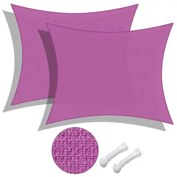 

YeStarry 20x16 Ft 95% UV Block Rectangle Sun Shade Sail Patio Pool Cover Net 2Pack