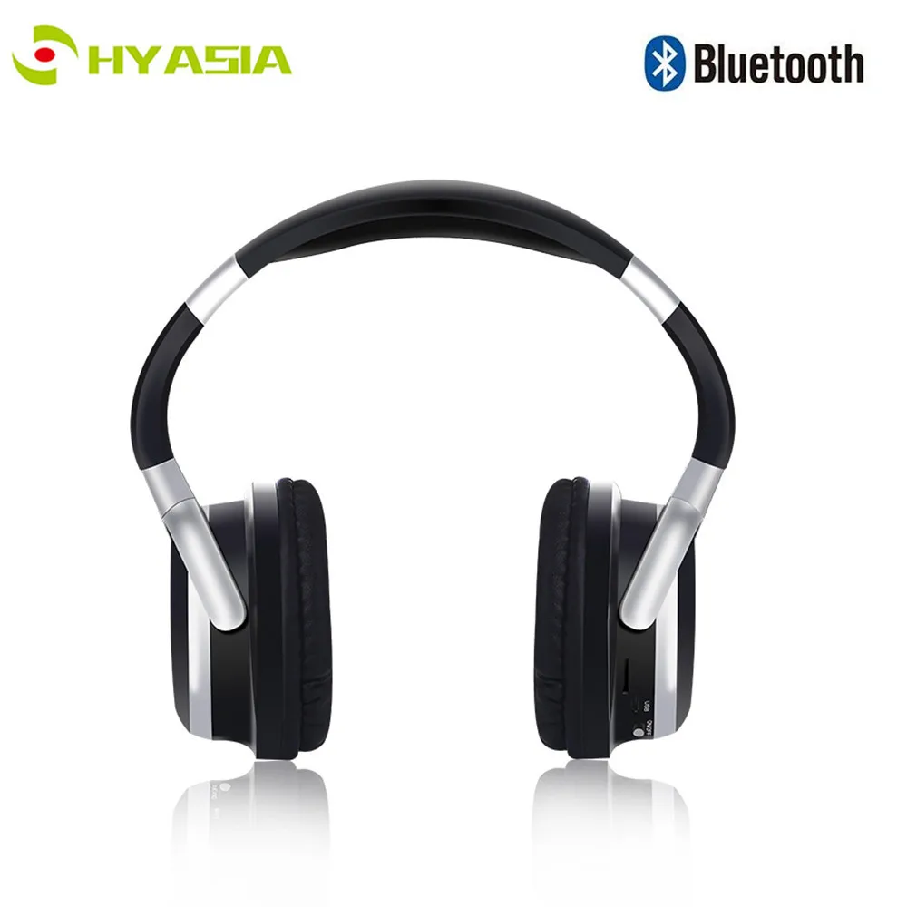 HYASIA Беспроводные наушники Bluetooth 4,2 гарнитура Поддержка TF FM с микрофоном компьютерный наушник USB для мобильного телефона ПК