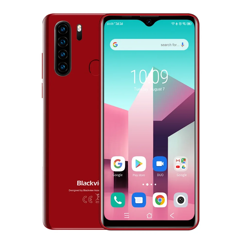 Blackview A80 Plus Mobile Phone Octa Core 4GB RAM+64GB ROM 13MP Quad Rear Camera 6.49 Inch Waterdrop Smartphone 4G Cellphone unbranded cell phones