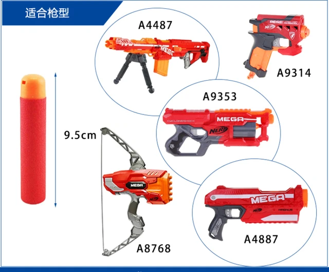 Mega-missile Refill Nerf N-strike Elite  Nerf Gun Rocket Launcher Bullets  - Foam - Aliexpress