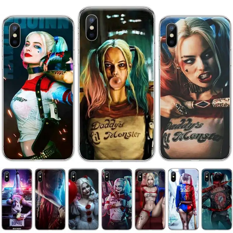 Чехол для телефона Harley Quinn DC girl роскошный уникальный дизайн iphone 4 4s 5 5S SE 5C 6 6S 7 8 plus X