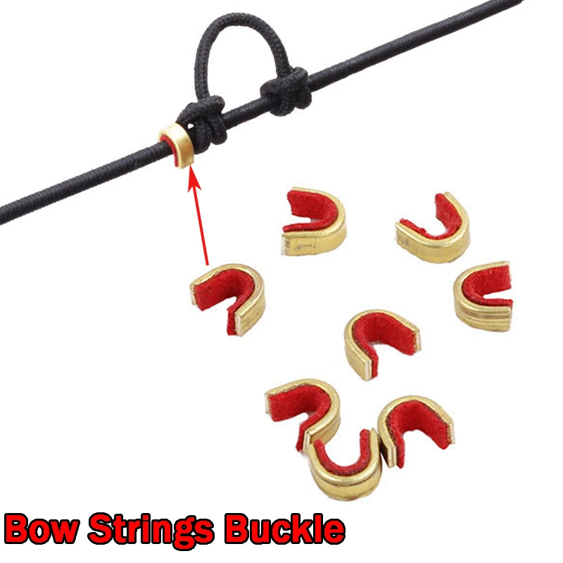 Archery Bow String Nocking Points Strings Nock Set Brass Buckle Clip Knocks 1Pcs