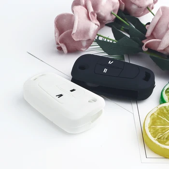 Cover chiave telecomando per Vauxhall Opel Corsa Astra Vectra Signum - KEYYOU custodia portachiavi in Silicone a 2 pulsanti per Vauxhall Opel Corsa Astra Vectra Signum