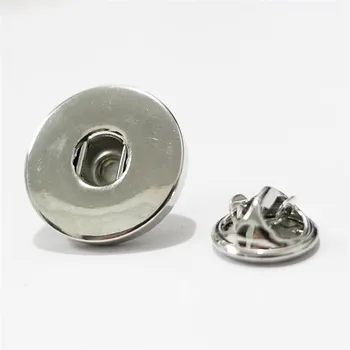 

18mm Snap Buttons Brooch Charming Brooch Pin Jewelry Accessories Unisex Diy Snap Button Findings 12 pcs/lot Wholesale