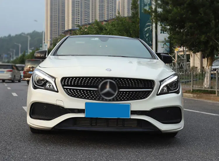 2 шт. автомобильный стиль светодиодный фары для Benz CLA 14-18 для CLA Головной фонарь все светодиодный DRL Объектив двойной луч H7 HID Xenon bi xenon объектив