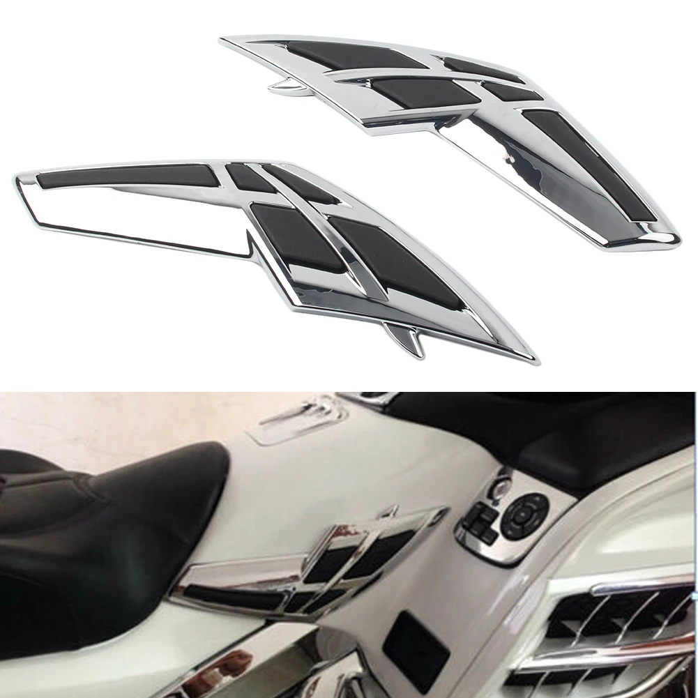 

2pc Chrome Motorcycle Fairing Tank Trim For Honda Goldwing GL 1800 2001 2002 2003 2004 2005 2006 2007 2008 2009 2010 2011 ABS