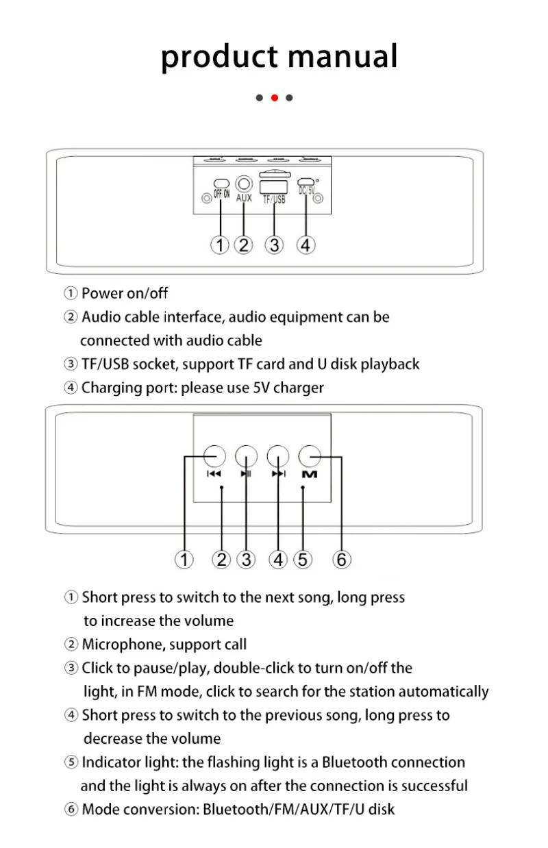 YABA TV Sound Bar AUX Speakers for the computer