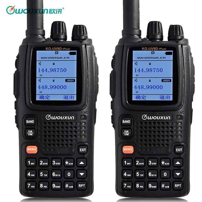 2 шт. Wouxun KG-UV9D Plus Walkie talkie cb радио станция приемопередатчик скремблер 7 диапазонов в том числе Air Band 136-174 МГц/400-512 МГц