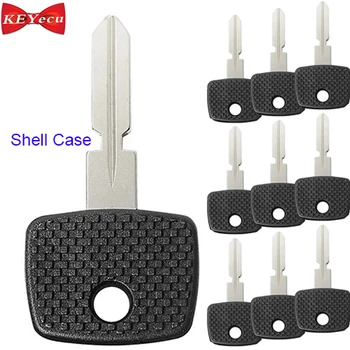 

KEYECU 10pcs for Mercedes-Benz Replacement Remote Car Key Shell Case Fob Housing HU39 Blade Without Chip