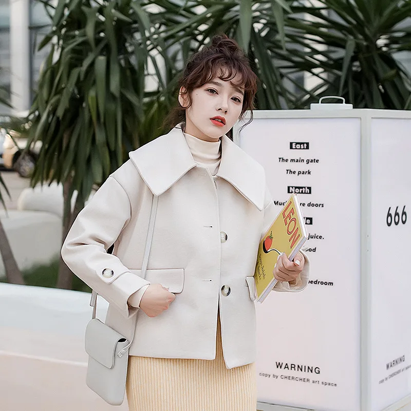 

Photo Shoot 2019 Autumn And Winter New Style Sisters Outfit Long Short Tartan Material Coat