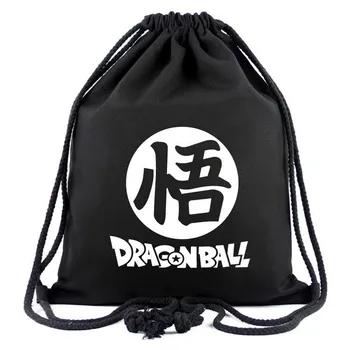 

Anime Dragon Ball Goku Drawstring Canvas Backpack Men Women Shopping Bag Student School Bag Outdoor Storage Bag