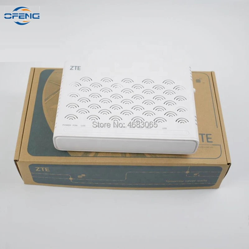 ZTE ont EPON ONU F460 волоконно-оптическое оборудование ONT 1GE + 3TEL TEL USB Wifi 6 0 версия 100% Новый