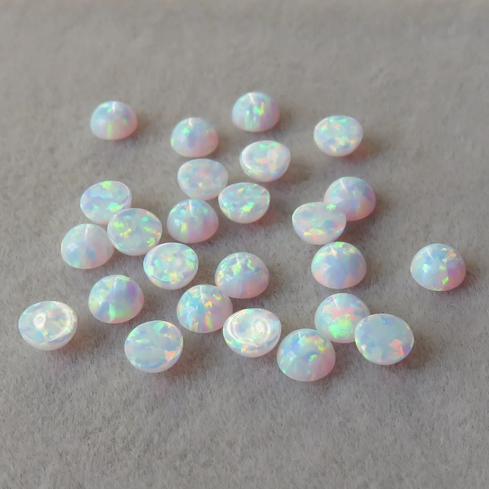 925 Sterling Silver Fire Snow Opal Gemstone Circle Stud Earrings Design 4 925 Sterling Silver Fire Snow Opal Gemstone Circle Stud Earrings Design 4