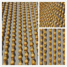 Твердый занавес из деревянных бусин Защита окружающей среды краска преобразования типа фэншуй подвесной занавес спальня пористость отрезать занавес