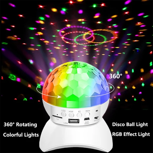 RGB 디스코 조명 Dj Luces Discoteca 램프, 생일 파티 조명 장식 볼 프로젝터 크리스마스 무대 램프 클럽 조명 4