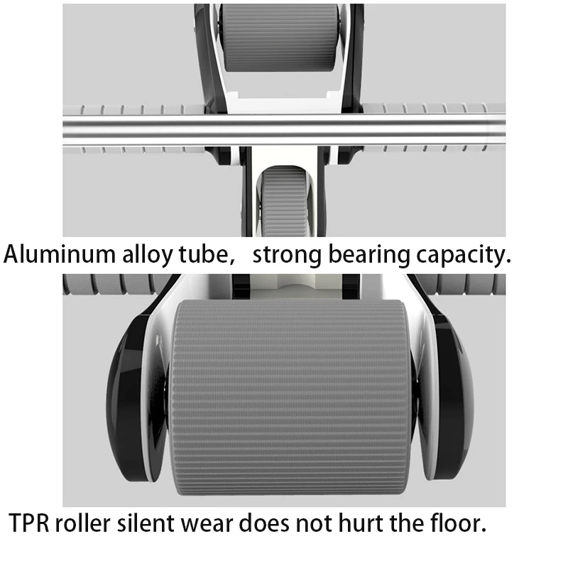 Складное колесо TPR двойной ролик мышцы тренажер Упражнение Фитнес-Оборудование съемное портативное Колесо Живота без шума