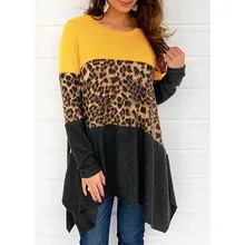 #Special Offers 2019 Vintage Patchwork Leopard Tops Women's Irregular hem Blouse Long Sleeve Shirts Female Casual Tunic Pullovers Plus Size Top #Special Offers 2019 Vintage Patchwork Leopard Tops Women's Irregular hem Blouse Long Sleeve Shirts Female Casual Tunic Pullovers Plus Size Top
