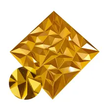 3D ARTWALL 3D настенные панели яркий шарм золотые наклейки на стену текстурированные декоративные стеновые панели 12 упаковок обложки 32,3 SF