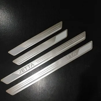 

For VW Volkswagen JETTA MK6 2011 2012 2013 2014 2015 Door Sill Scuff Plate Sticker Threshold Pedal Guard Car Styling Accessories