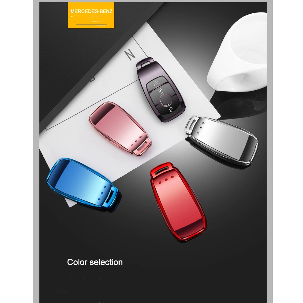 Hight quality Tpu Car Key Cover Case Shell Bag Protective Key Ring For Mercedes Benz E Class W213 S class Accessories