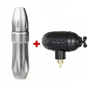 

Professionla Tattoo Kit Inlcude Strong Quiet Motor Tattoo Machine Pen With Fast Charing Wireless Tattoo Mini Power Tattoo Kit