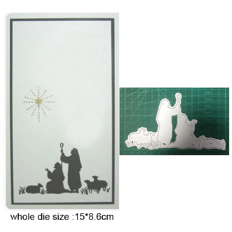 

Craft Dies Metal Cutting Dies Cut Die Religion Nativity Scenes Scrapbook Dies Craft Paper Knife Mould Blade Punch Steencils Dies