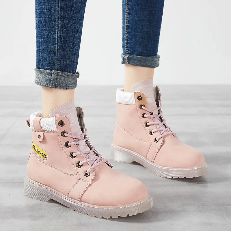 

Martin Boots British Style 2019 Autumn Hight-top Slimming Women's Boots New Style Versatile Short Students Short Boots