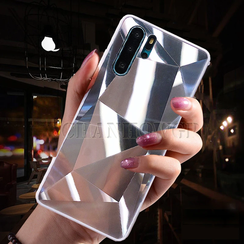 3D Зеркало Алмазный чехол для huawei P30 P20 Lite PSmart плюс Y5 Y6 Y7 премьер-профессионал Honor 20i 10i 10 Lite 8A 8X8 S 7C Мягкая обложка