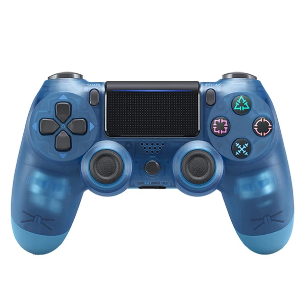 Transparent-blue Беспроводной Bluetooth Джойстик для PS4 контроллеры геймпады подходят консоли для Playstation 4 геймпад Dualshock 4 контроллер для PS3 - Цвет: Transparent-blue