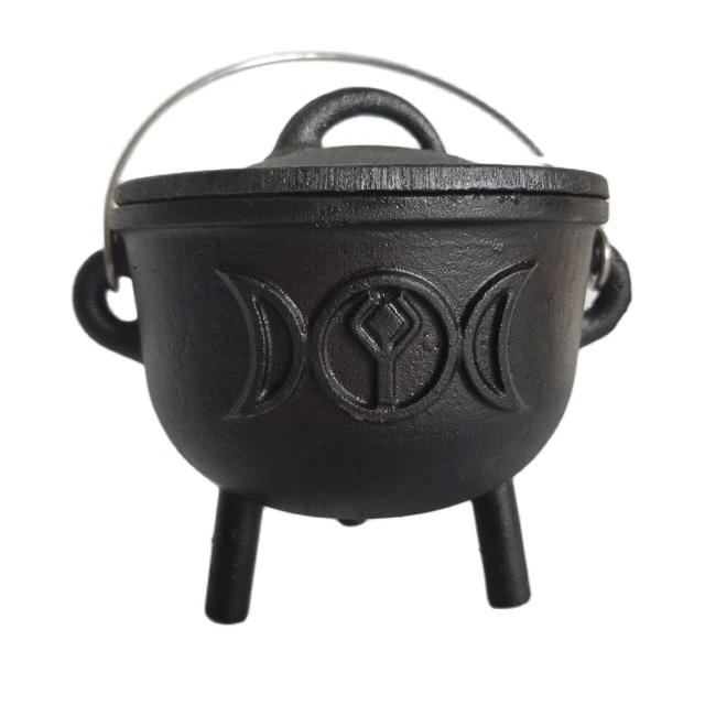 Large Cast Iron Cauldron - Candle Holder and Wax Warmer Ideal for Smudging  Witchcraft Incense Burning Halloween Decorations - AliExpress