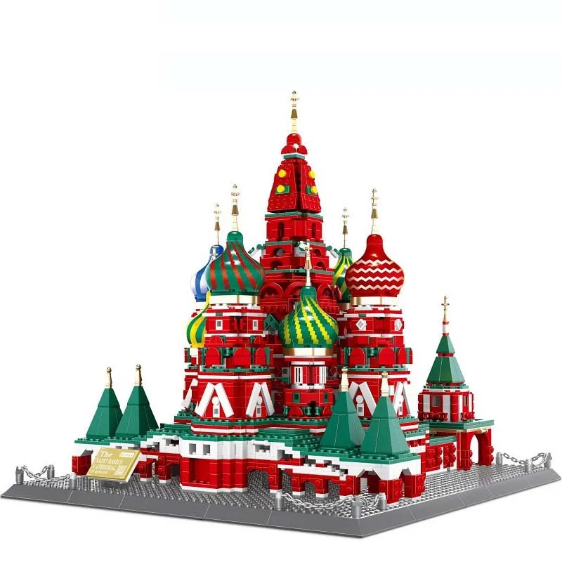 Creator Building Block Russia Architecture the Saint Basil's Cathdral of  Moscow Educational Bricks Toy