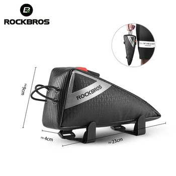 

ROCKBROS MTB Road Bike Bag Pannier Bicycle Bag Ultralight Top Front Tube Frame Triangle Bag Portable Water Repellent