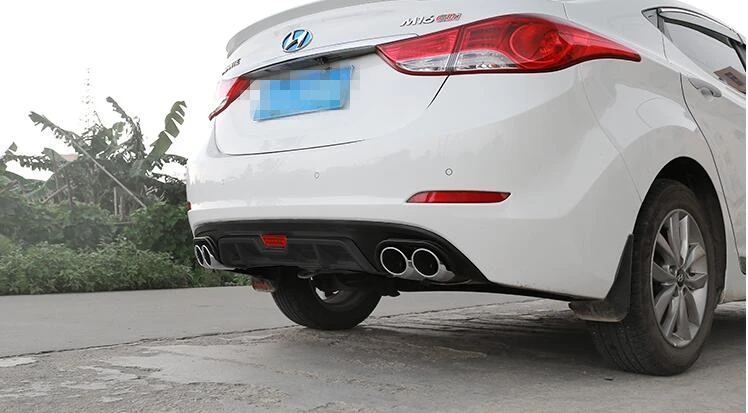 Задний спойлер для Elantra АБС пластик защитные бамперы Hyundai After chrome задний 2012 2015|bumper
