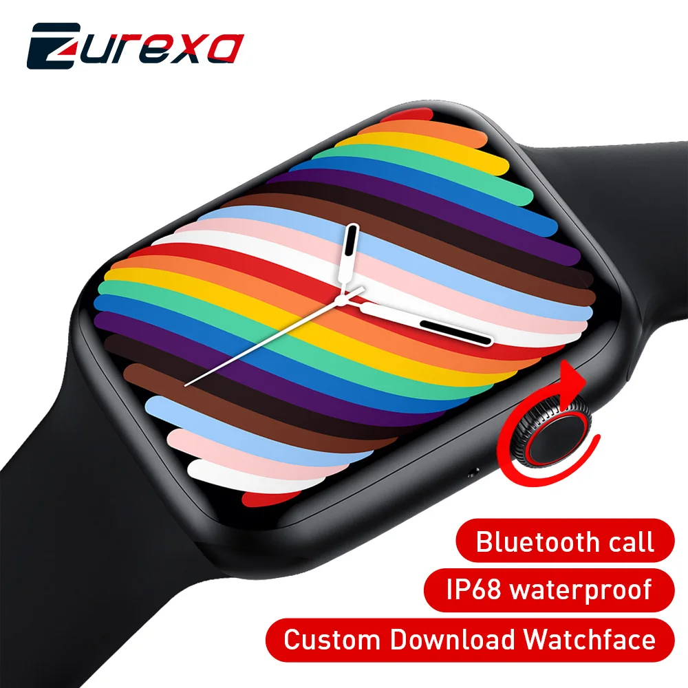 Смарт-часы Zurexa IWO W73 мужские/женские с поддержкой Bluetooth 44 мм | Электроника